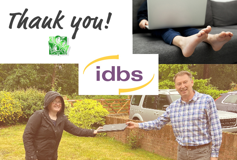 IDBS laptop donations