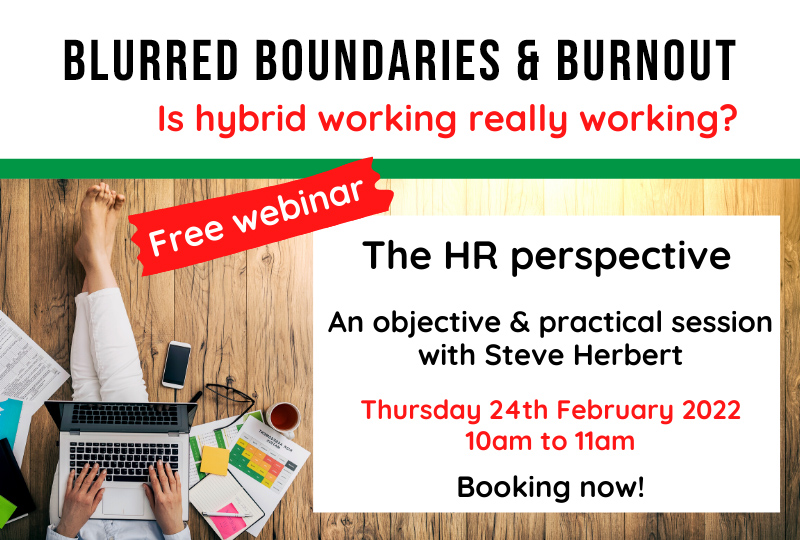 Blurred boundaries and burnout webinar