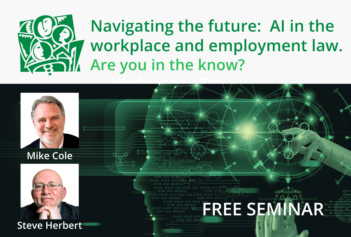 Event image for Navigating the future - AI in the workplace and employment law