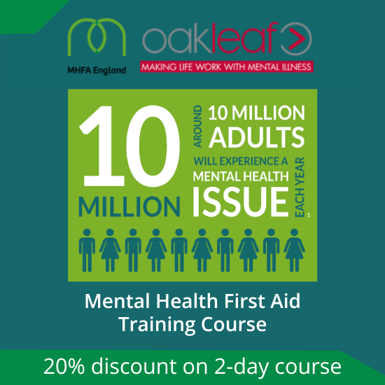 Oakleaf Mental Health First Aid training course visual